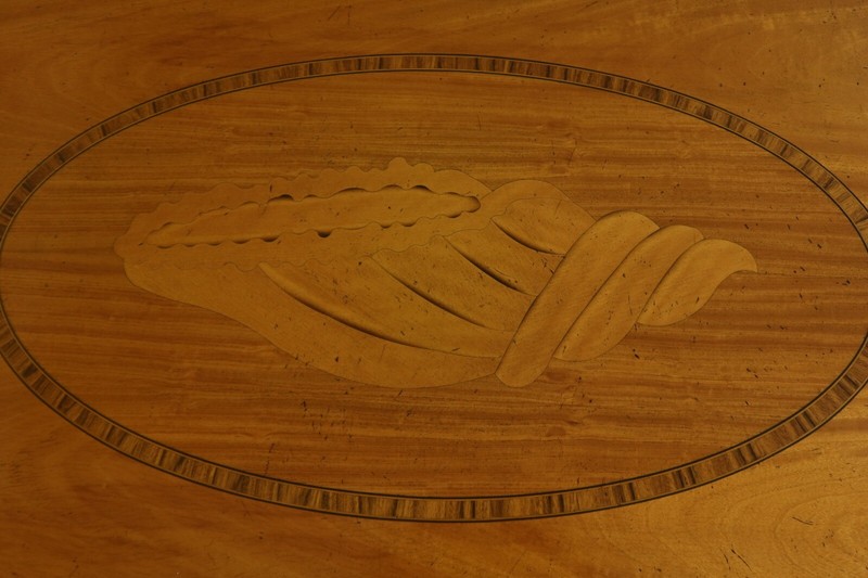 32200EC: English Custom Made Satinwood Inlaid Pembroke Table gallery