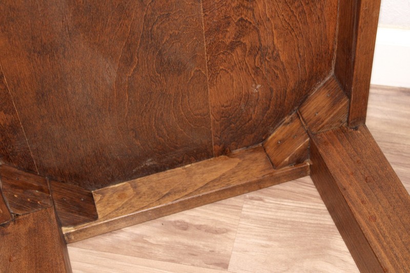 1950s Console Table Bench Stools Square Faux Ostrich Seats Pillows -Pick Up Only gallery
