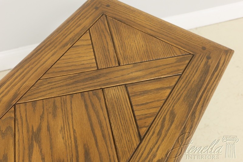 55522EC: ROM WEBER Viking Oak Carved Console Sofa Table gallery
