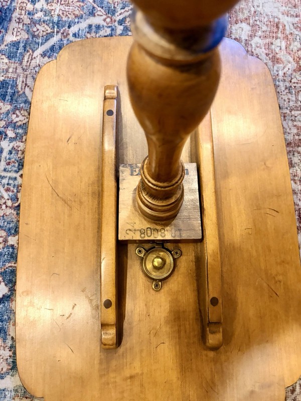 Ethan Allen Maple Spider Feet Tilt-Top Tray Side Wood Table gallery