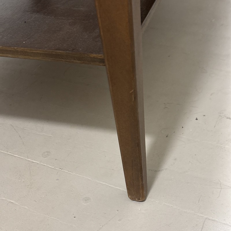Mid Century Walnut Formica Top End Table / Side Table by Mersman (ET16) gallery