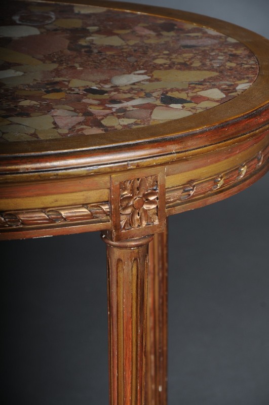 Classic Louis XVI Coffee Table/Side Table, Beech gallery