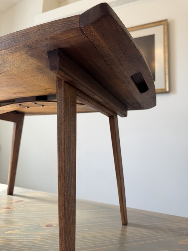 Antique Mid-Century Modern Wood Folding TV Tray Table gallery