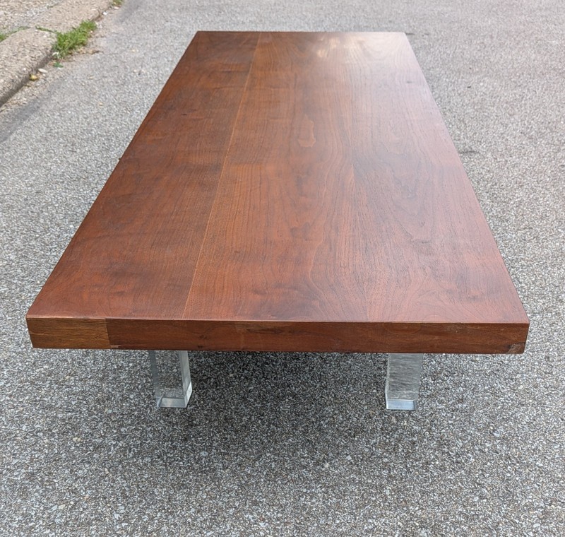 1960s Mid Century Modern Thayer Coggin Milo Baughman 66" X 24" Coffee Table gallery