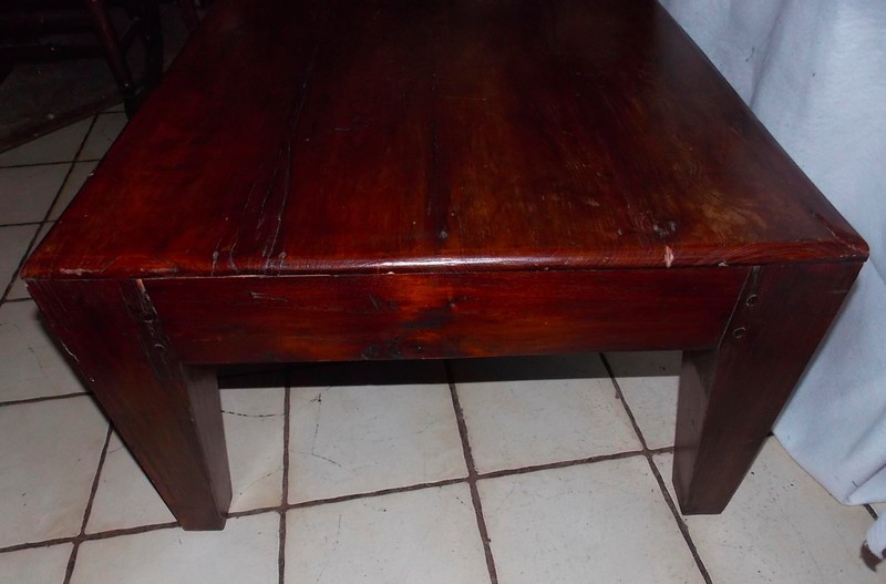 Early Solid Walnut Hand Hewn Pegged Coffee Table (CT-159) gallery