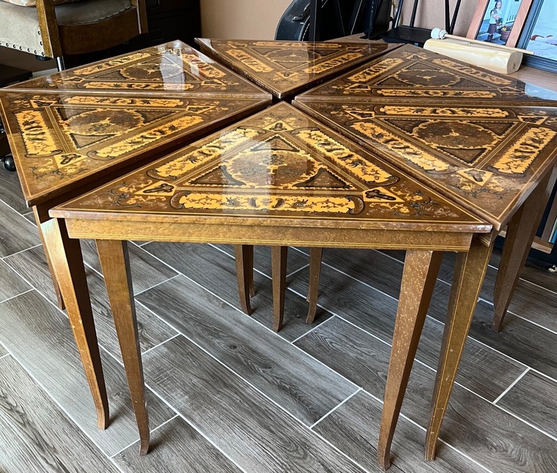 Gorgeous & Versatile Italian Marquetry Coffee Table gallery