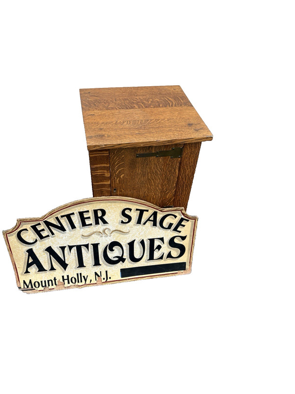 66720 Mission Oak Arts Crafts Nightstand End table Taboret gallery