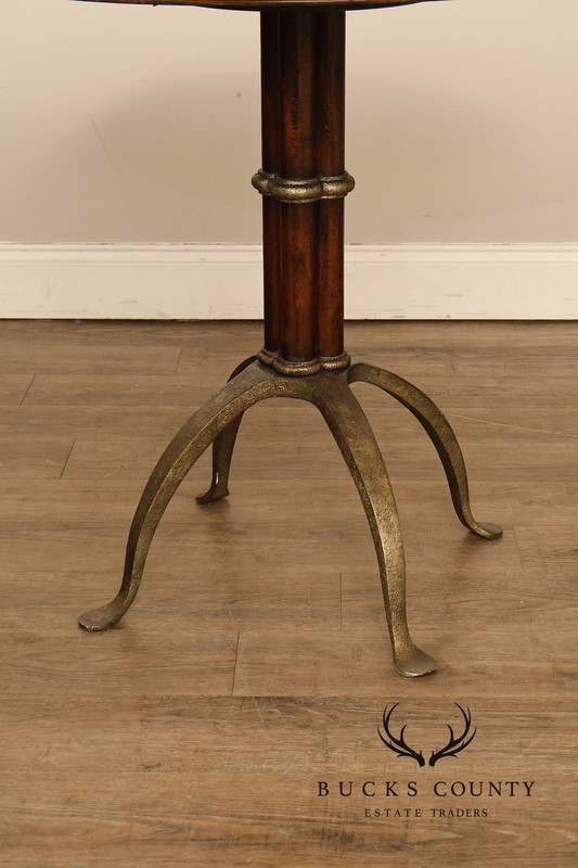 Theodore Alexander Pair Of Round L'Usine Bistro Accent Tables gallery
