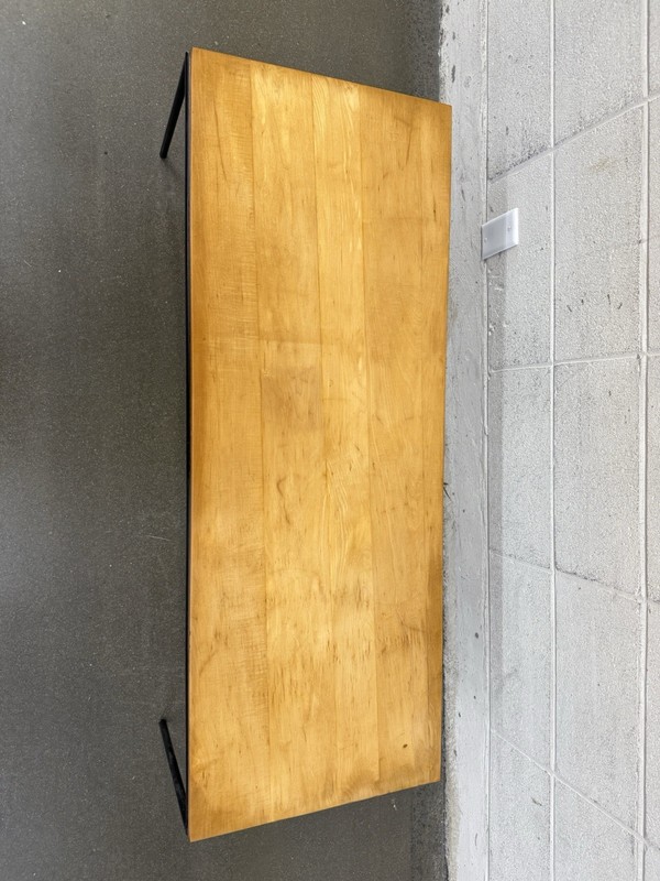 Paul McCobb Planner Group Birch and Iron Coffee Table or Bench, MCM gallery