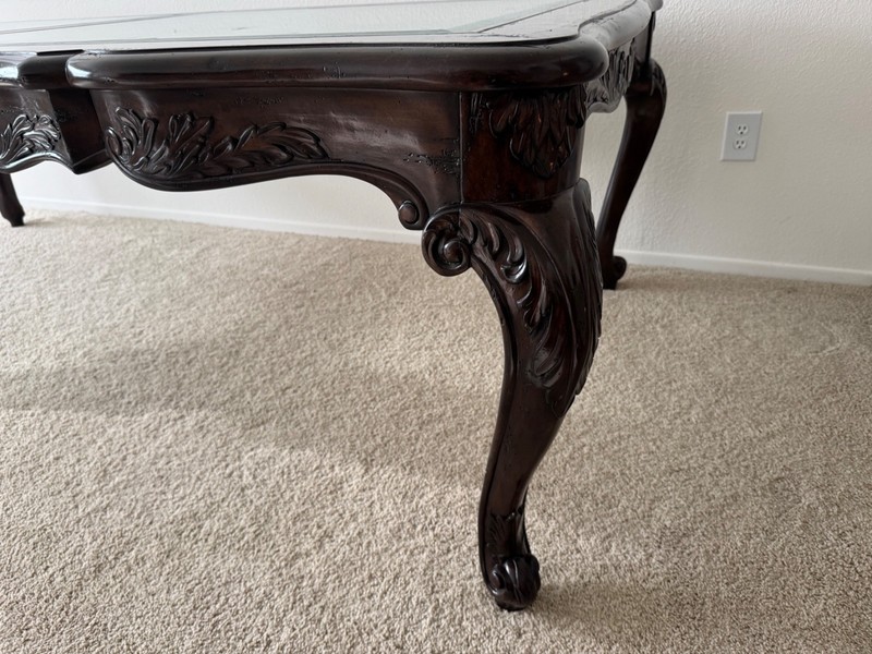 wood and glass dining table with leaf extension real wood dark brown gallery