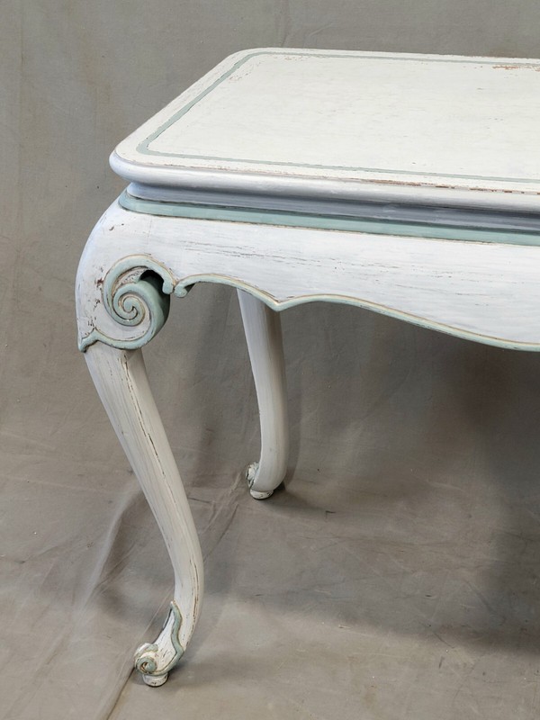 Vintage French Style Painted Cabriole Console Table gallery