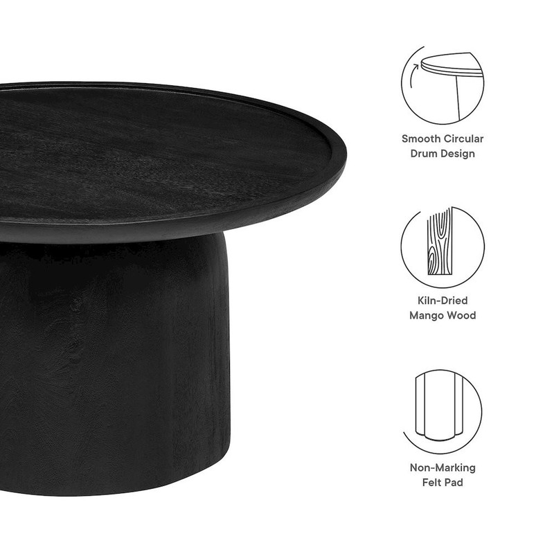 Holloway 30" Round Wood Coffee Table gallery