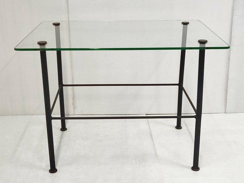 Vintage 1950 Coffee Table Steel & Glass 50S 1950S Rockabilly gallery