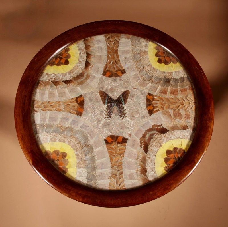  A Brazilian Butterfly Table, Circa 1900-20 gallery