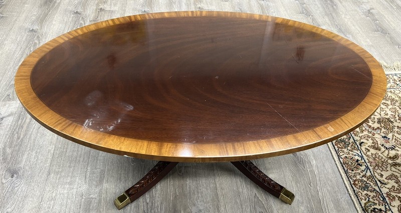 Kindel Masterworks Coffee Table Oval (L48” x W30” x H18”) Pick Up Only