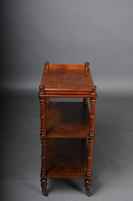 Classic English Side Table/Etagere, Mahogany Circa 1890. gallery