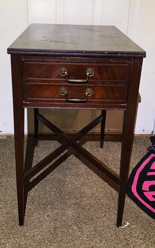 Antique Mahogany End Table/Nightstand from Imperial Furniture Co gallery