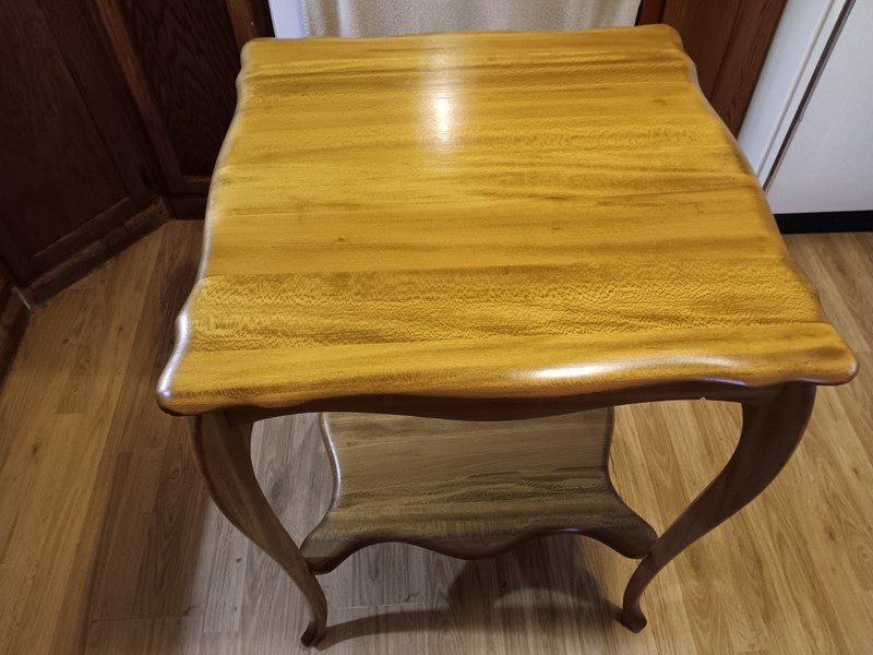 vintage accent table antique square