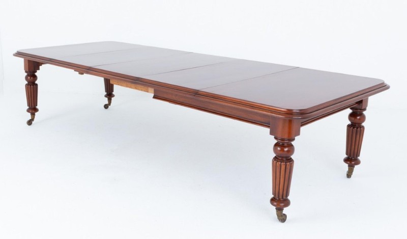 William IV Dining Table Mahogany Extending 14 Seater J Fitter gallery