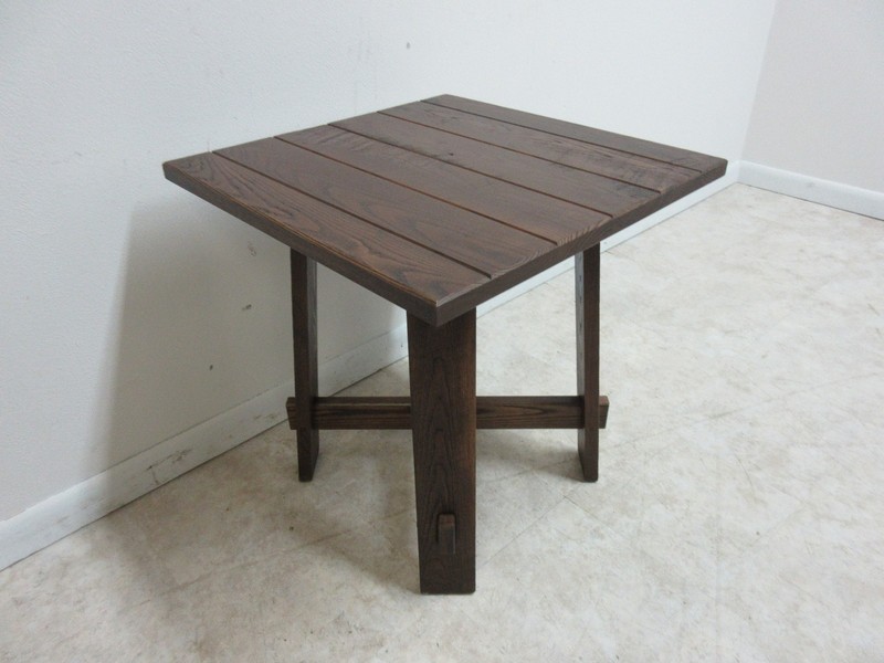 Amish Made Oak Mission Style Lamp End Table Pedestal gallery