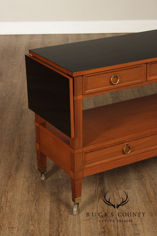 Baker Furniture Milling Road Directoire Style Walnut Rolling Server gallery