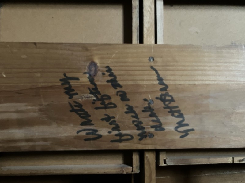 Matt Braun’s personal writing desk autographed wrote first 15 novels on
