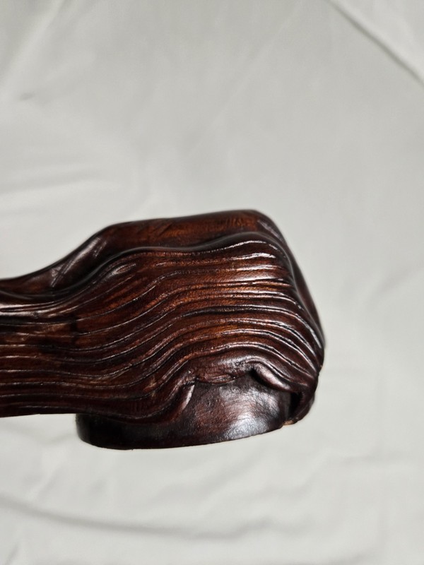 RARE Pie Crust Edge Carved Tilt Top Rotating Elegant Antique Parlor Tea Table gallery