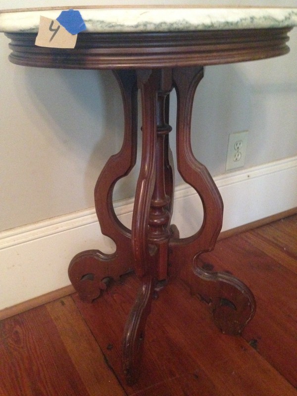 Antique Victorian wood End table plant stand