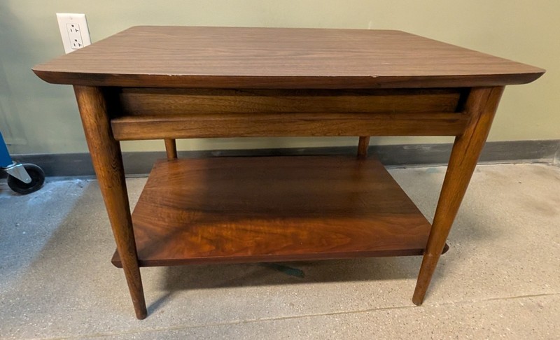Vintage Lane, Altavista, Virginia, MCM end table with drawer, Style #= 1038 gallery