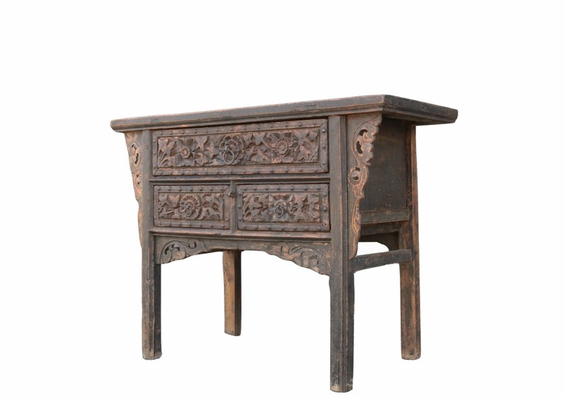 Hand Carved Antique Shanxi Console Table gallery
