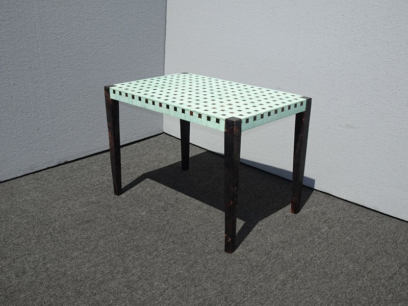 Vintage Designer Carlo Pessina Stone and Mother of Pearl Coffee Table gallery