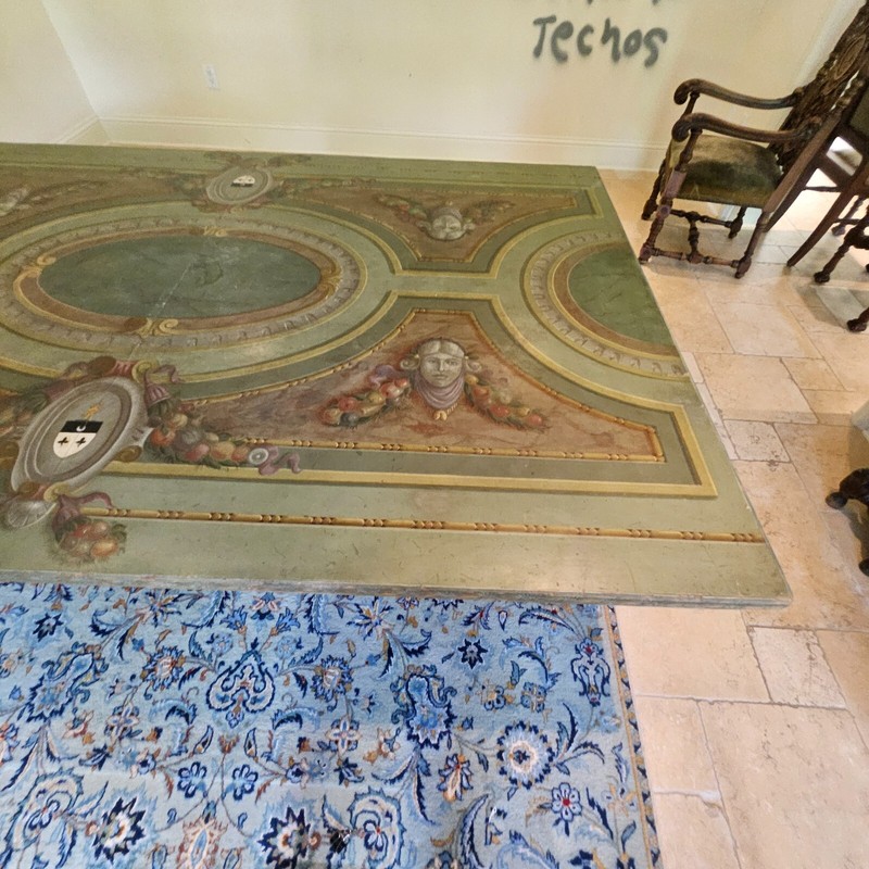 Stunning Italian Venetian Style Hand Painted Dining Trestle Table gallery