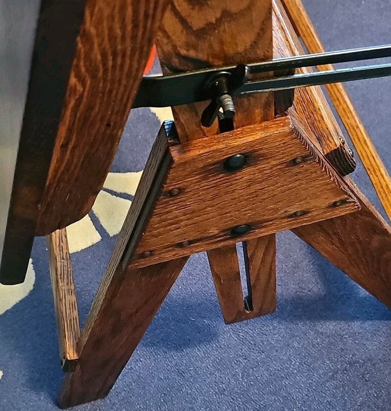 Vintage Oak Drafting Table Circa 1950's - Restored - Antique Draft Table - gallery