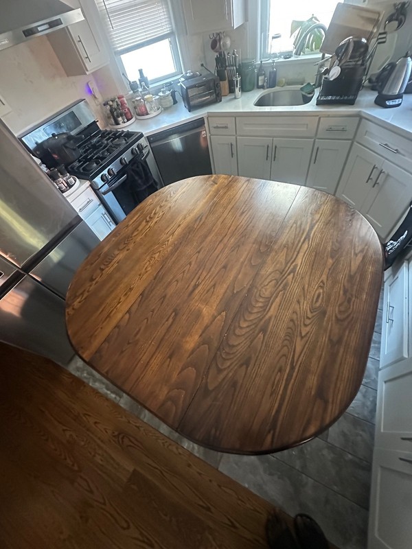 antique solid oak wood foldable dining table for up to 10 people gallery