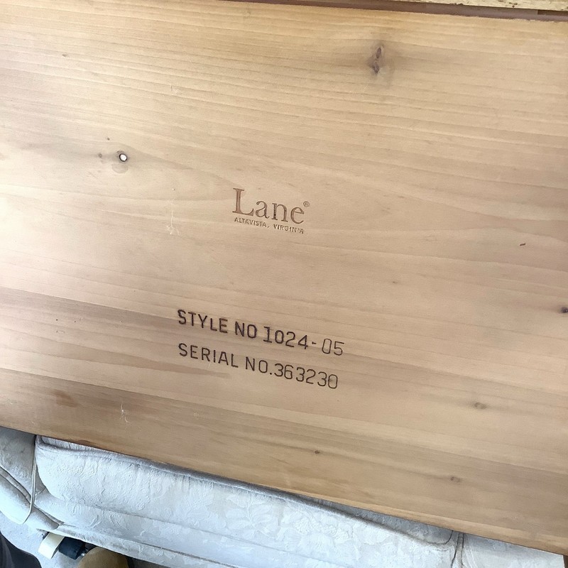 Lane Perception Walnut End Table Two-Tier Drawer MCM 1960s gallery