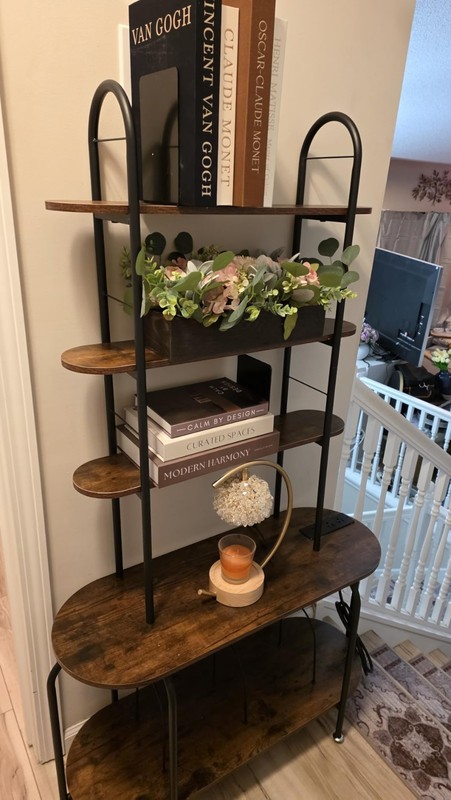Record Player Stand with Storage, 5-Tier Turntable 13"D x 32.3"W x 59"H gallery