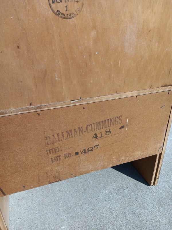 Walnut Veneer Ballman Cummings Step-End Nightstand or End Table gallery
