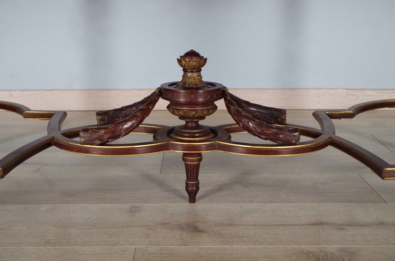Louis XVI Mahogany Middle Table, Signed L. Rosnay, circa 1880 gallery