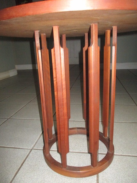 VINTAGE PAIR MCM WALNUT INLAY SIDE TABLES gallery