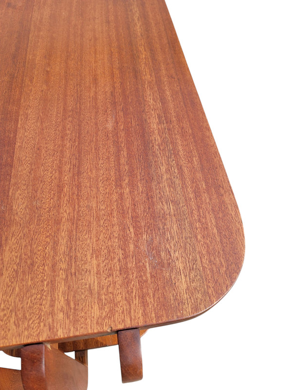 Streamline Mid Century Modern Teak Side End Table Gilbert Rhode Herman Miller? gallery