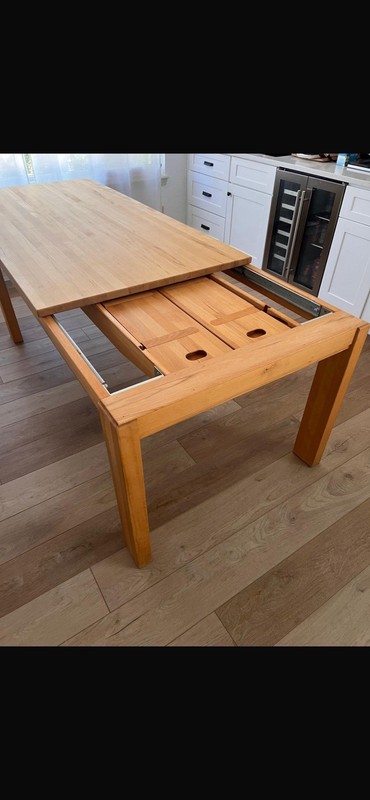 Wood Table Imported From Germany, Europe With Extension gallery