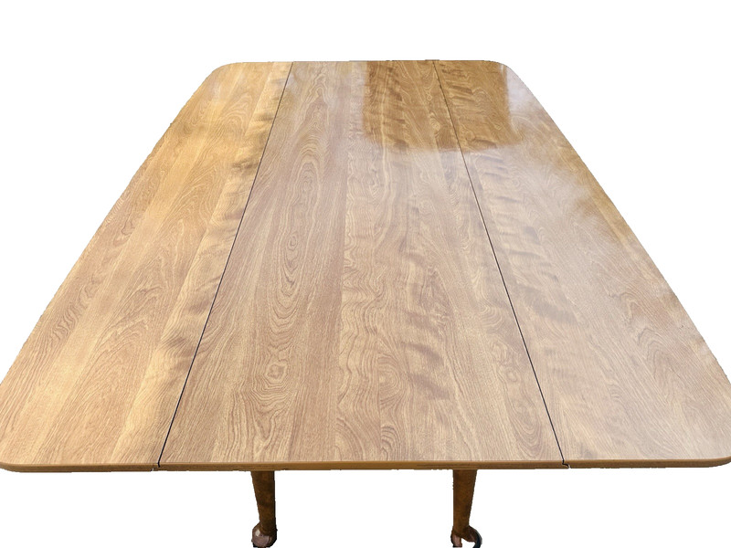 Beautiful American Ethan Allen Solid Maple Drop Leaf Dining Room Table/ Laminate gallery