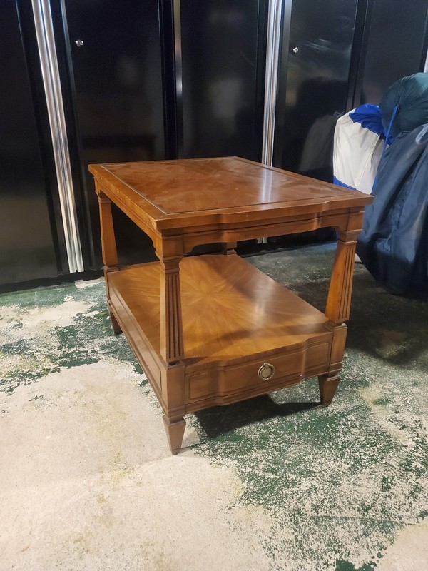 Mid-20th Century Italian Provincial Soild Wood Antiquie End Tables