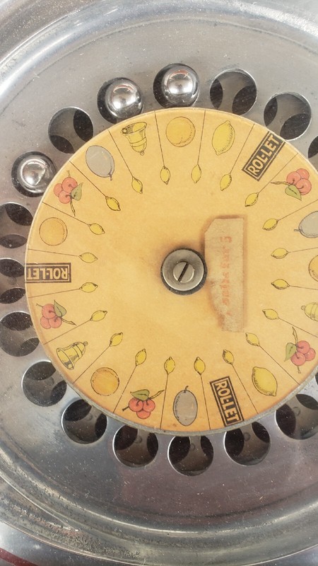 Rare VTG Rol-Let Roulette Game Table. A.B.T. MFG. CO Chicago 5 Cent. gallery