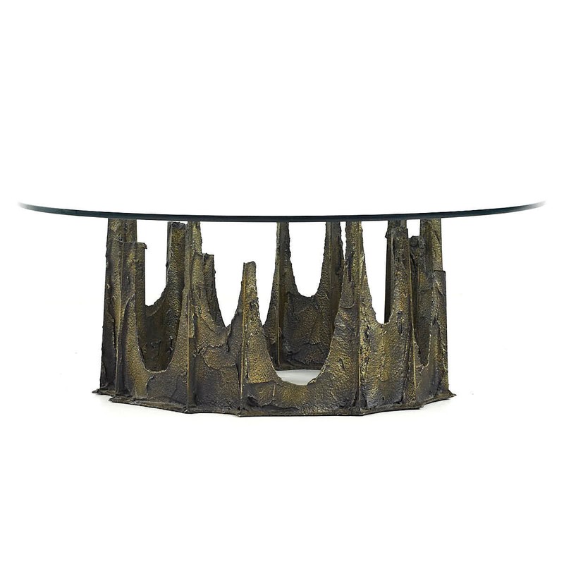 Paul Evans Mid Century 1972 Stalagmite Round Coffee Table gallery