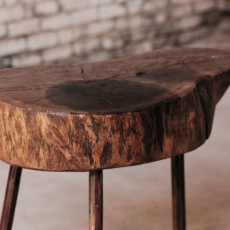 19th Century French Provincial Elm Butcher Block gallery