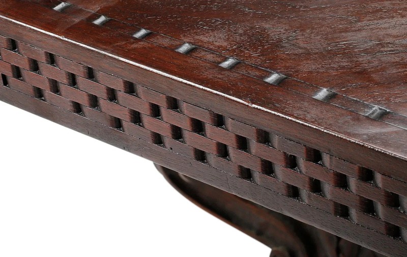 Antique Table, Pedestal, Italian Renaissance Revival, Figural, Hexagonal, 1800s! gallery