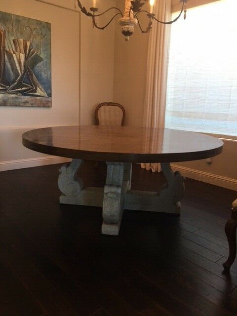 Michael Taylor Designs 72" Round Dining Table gallery