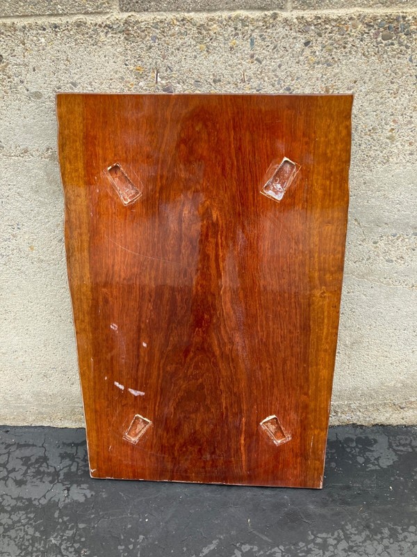 Vintage Bubinga slab live edge wood Tea table Japan 1960s gallery
