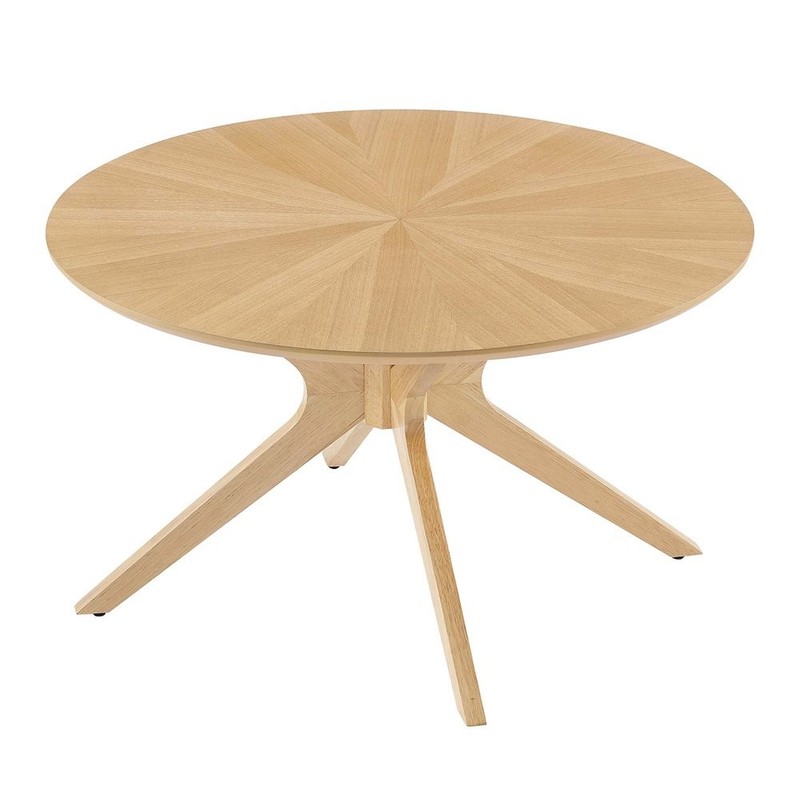 Crossroads Round Wood Coffee Table gallery